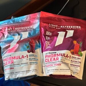 1st Phorm Phormula-1 Clear Whey Protein Isolate - Cherry Slush & Tropical Punch